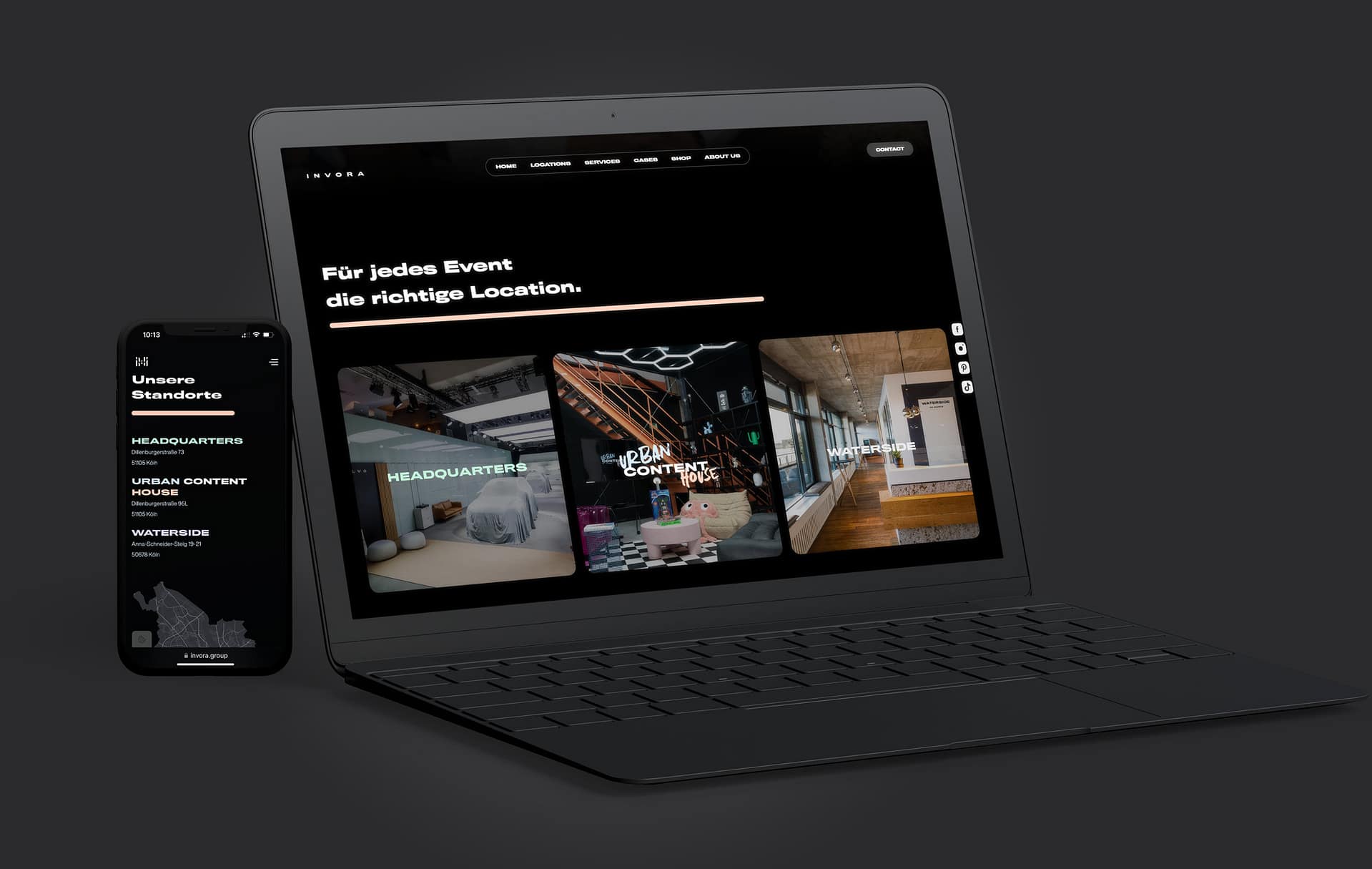 Webentwicklung mit Webflow für Invora GmbH, Köln